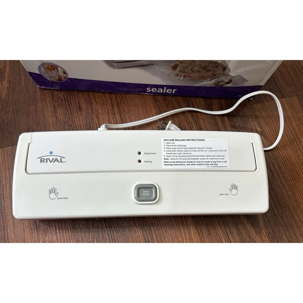 Rival Vacuum Sealer With Box And Instructions Manual ECEGSI 0150-015
